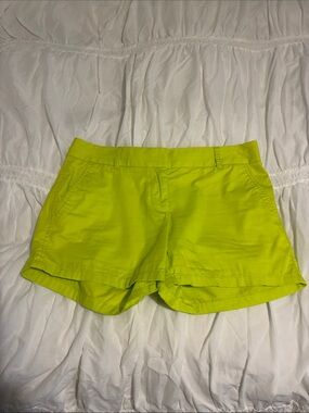 Women’s Neon Yellow Cotton Shorts